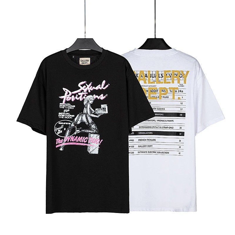 Gallery Dept Dynamic Duo T-Shirt Black/White - Gallery Dept - Cnfans - $22.71