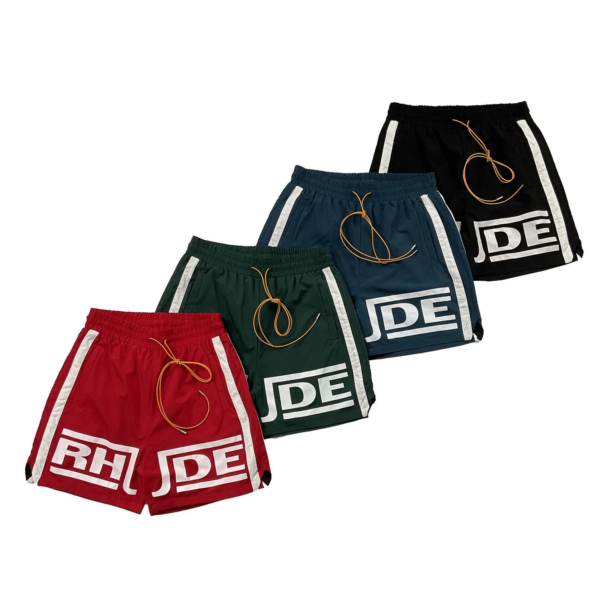 Rhude Striped Colorblock Shorts Multicolor - Gallery Image 2 - Detailed View