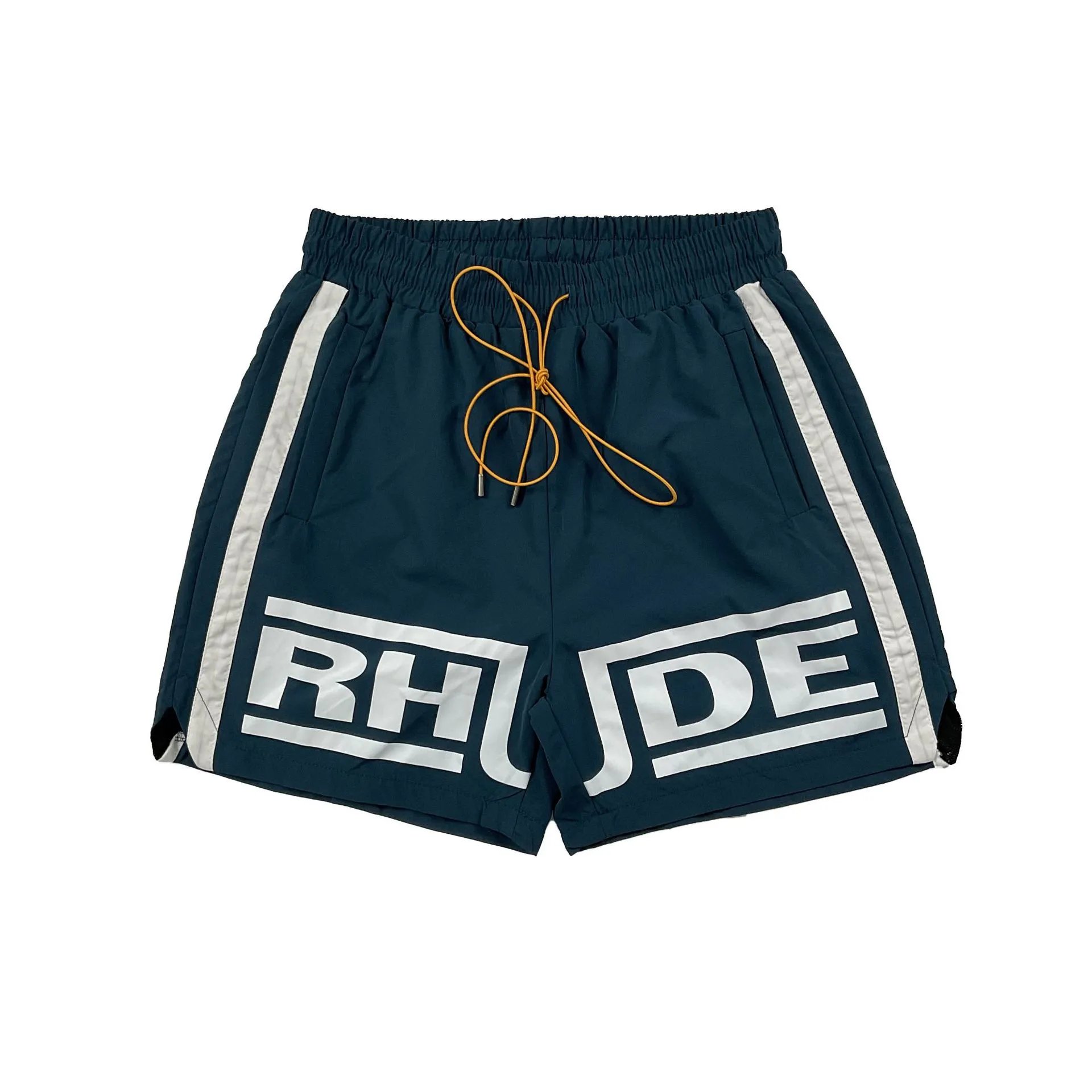 Rhude Striped Colorblock Shorts Multicolor - Gallery Image 5 - Detailed View
