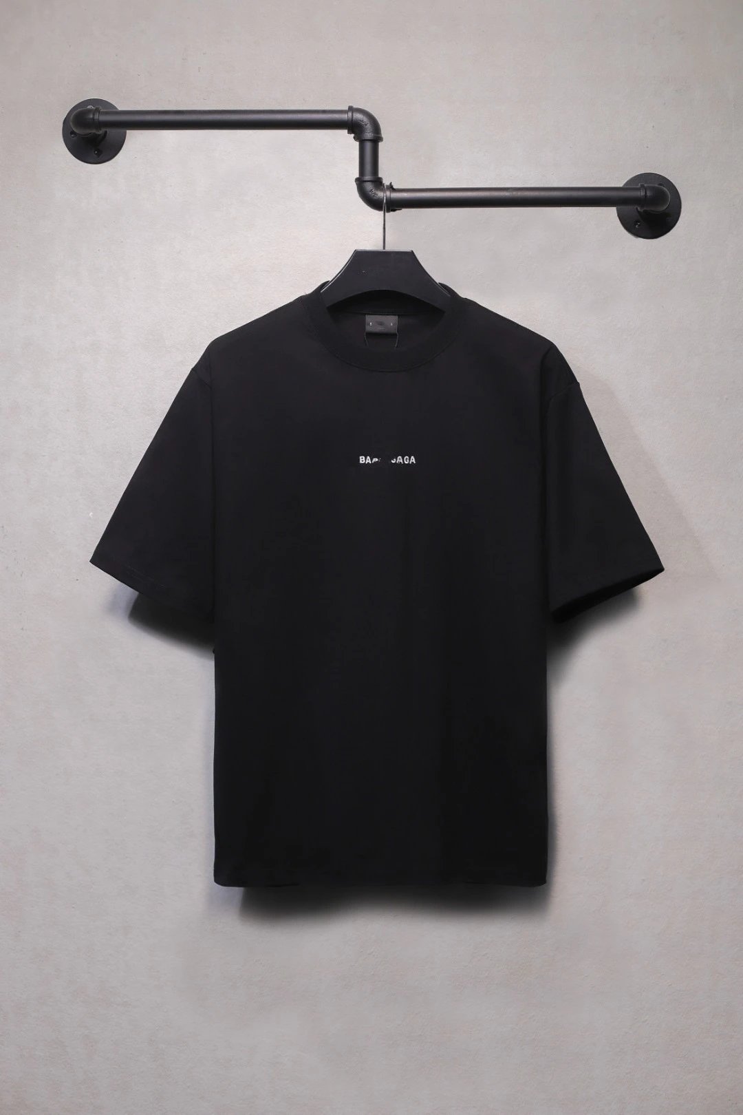 Oversized Embroidered Unisex T-Shirt 25SS, Jet Black - High Quality Product Image - Cnfans