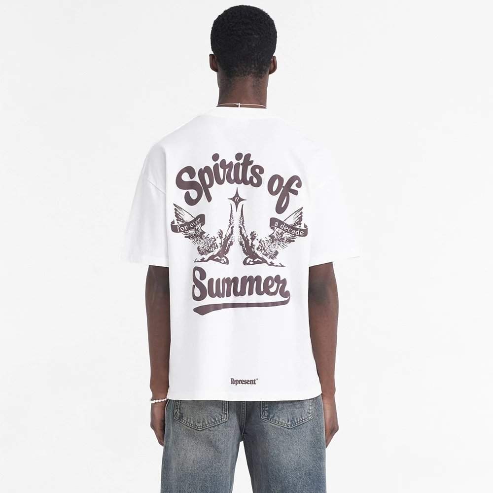 Represent Spirit Graphic Tee White - Gallery Image 7 - Detailed View