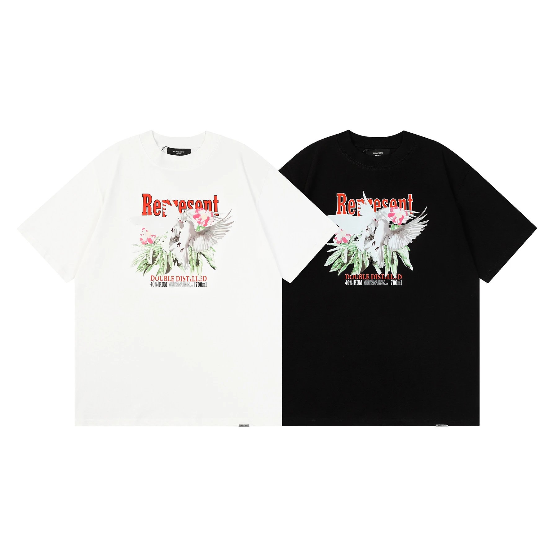 REPRESENT White Dove Print Tee Multi - High Quality Product Image - Cnfans