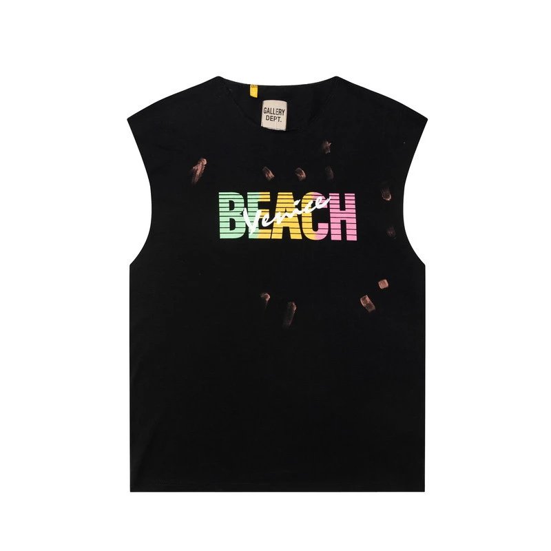 Gallery Dept Colorful Vest Black - Gallery Image 4 - Detailed View