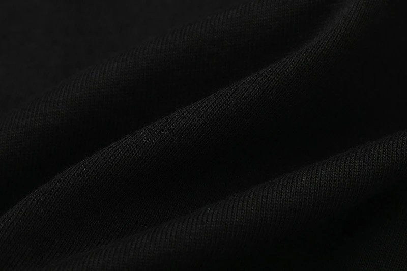 Streetwear Tour Graphic Cotton T-Shirt Jet Black - Gallery Image 9 - Detailed View