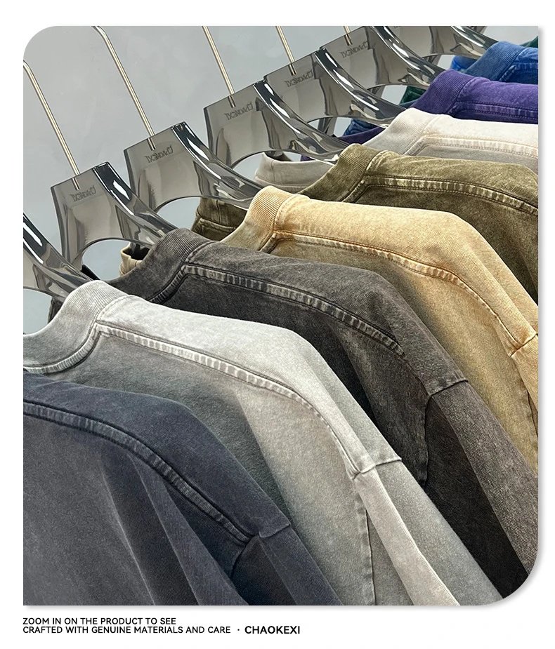 Vintage Cotton Men's Tee Streetwear Top - Indigo - Gallery Image 7 - Detailed View