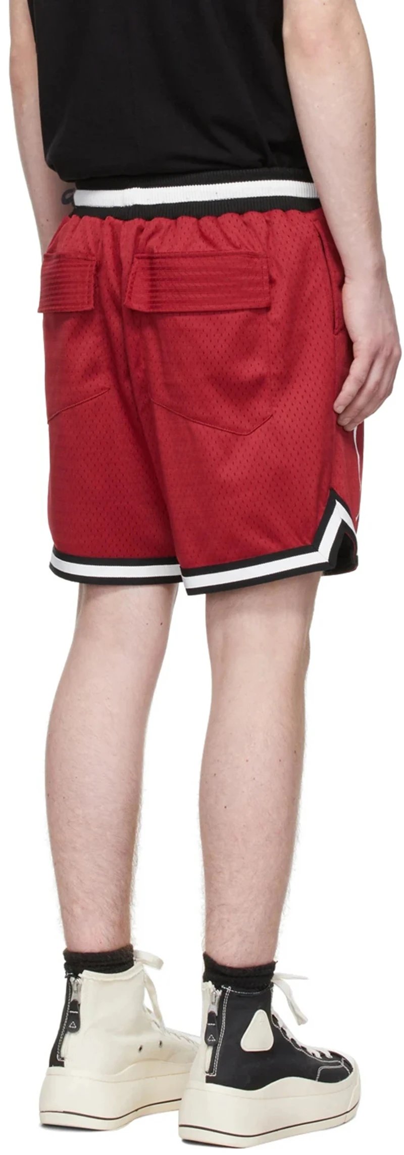 Rhude Colorblock Mesh Shorts Multicolor - Gallery Image 8 - Detailed View
