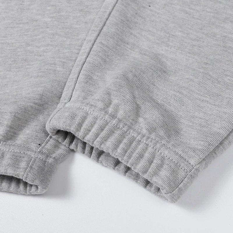 CDG Play Cotton Pants Black Grey - Gallery Image 6 - Detailed View