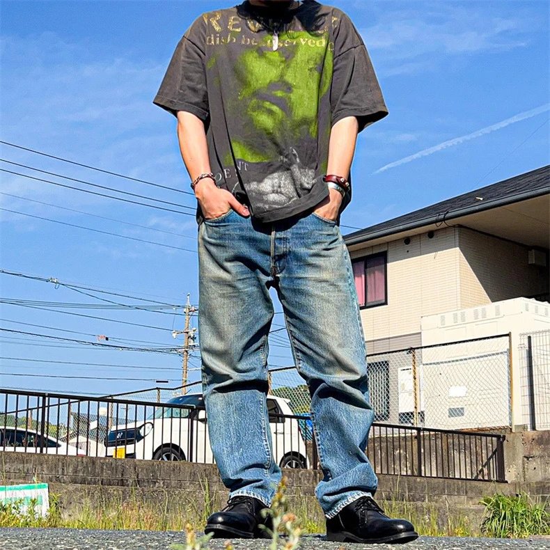 Saint Abstract Print T-Shirt Multi - Gallery Image 10 - Detailed View