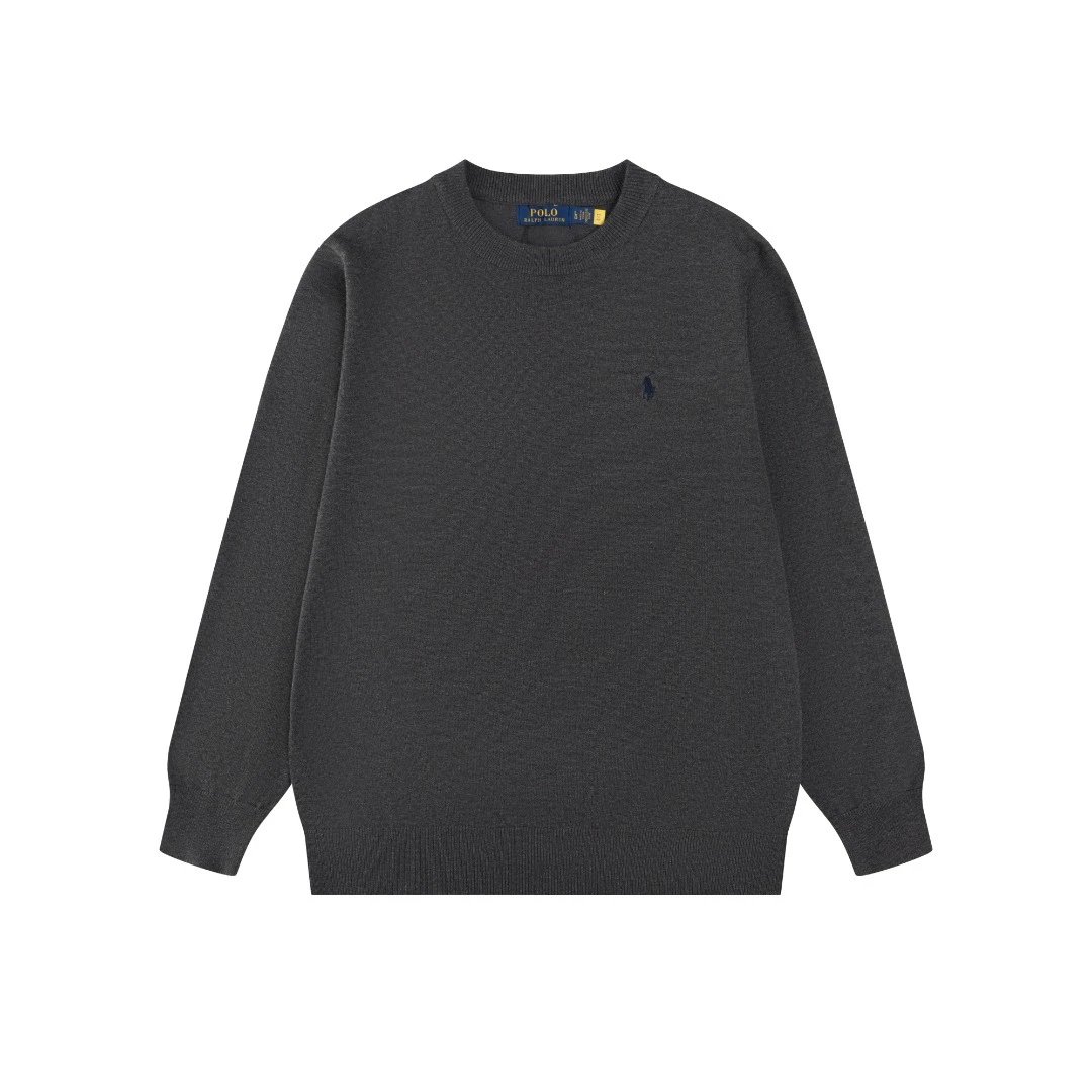 Men's Knit Crewneck Sweater Pullover Top Graphite - Related Product - Cnfans