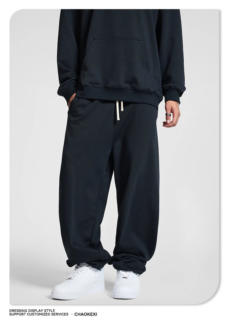 Men's Relaxed Fit Fleece Joggers, Autumn Khaki - Gallery Image 5 - Detailed View