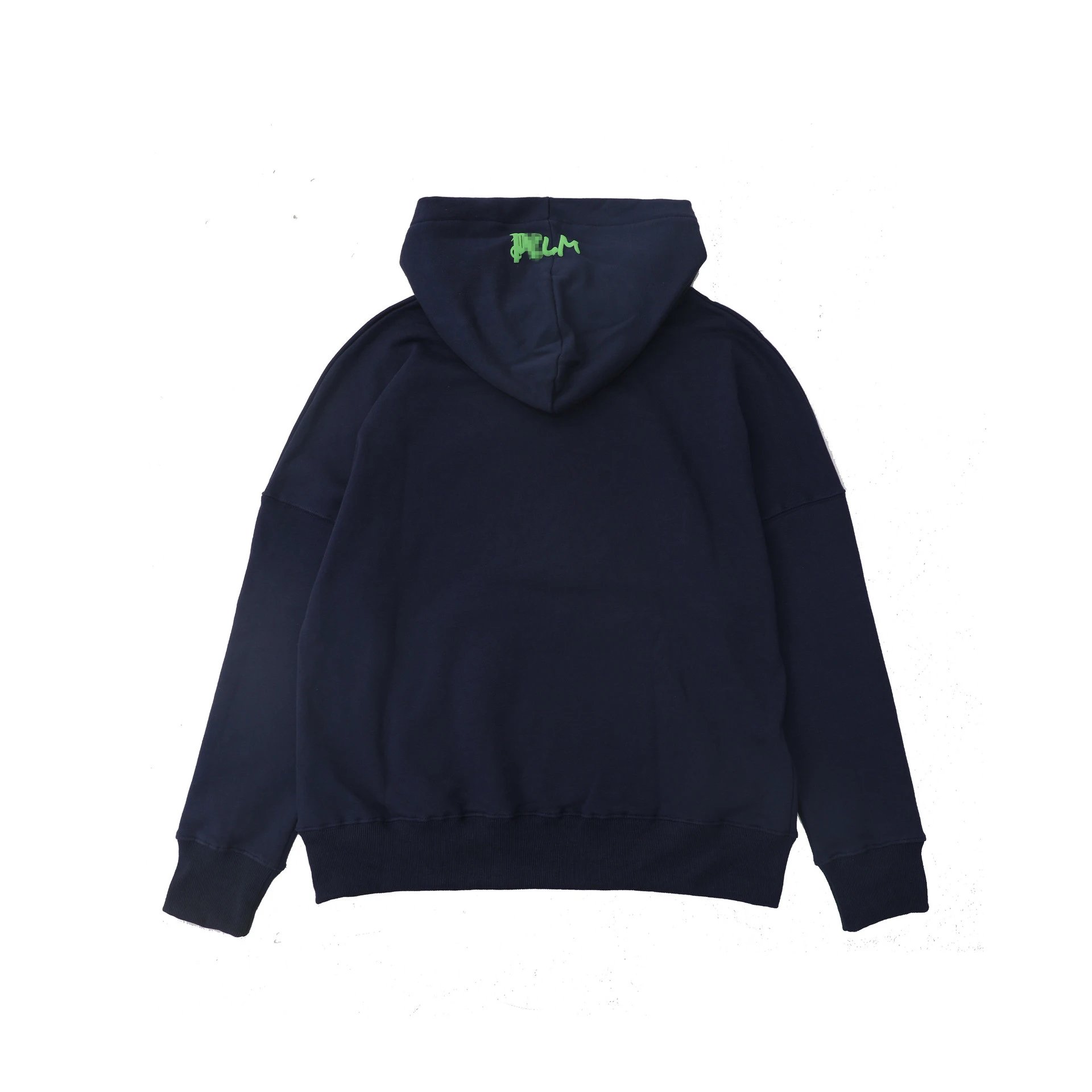 Palm Angels Foam Print Hoodie Navy - Gallery Image 4 - Detailed View