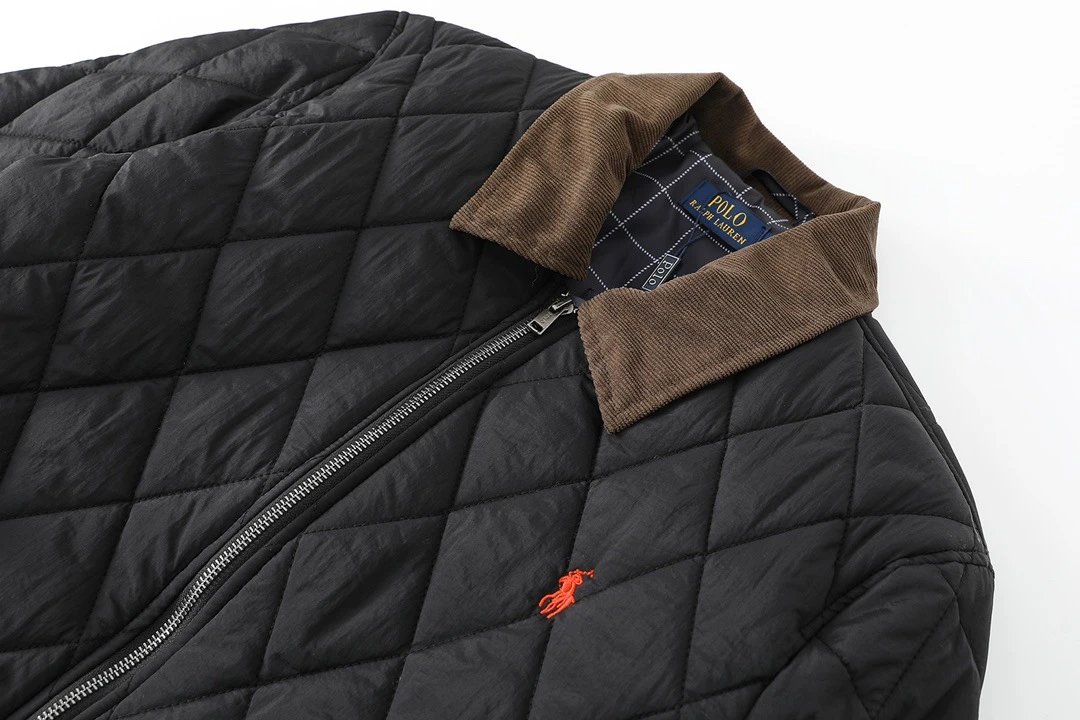 Ralph Lauren Quilted Corduroy Jacket Multi - Gallery Image 6 - Detailed View