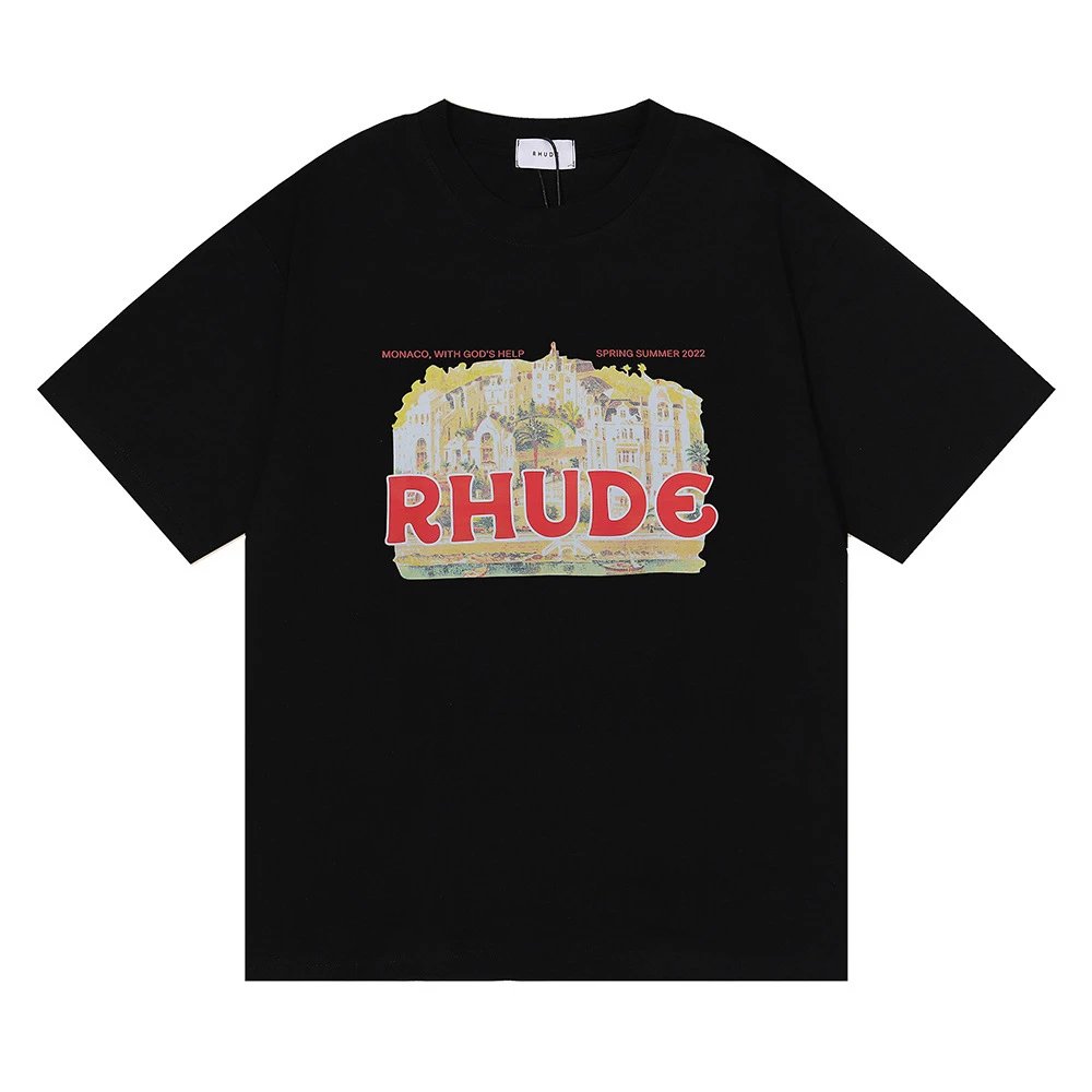 Rhude Castle Print Tee Multi - Gallery Image 5 - Detailed View