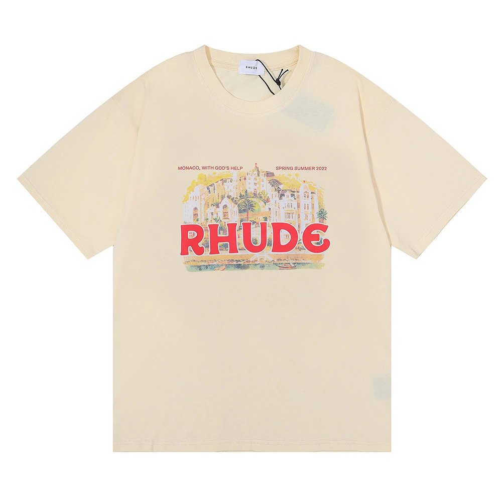 Rhude Castle Print Tee Multi - Gallery Image 7 - Detailed View