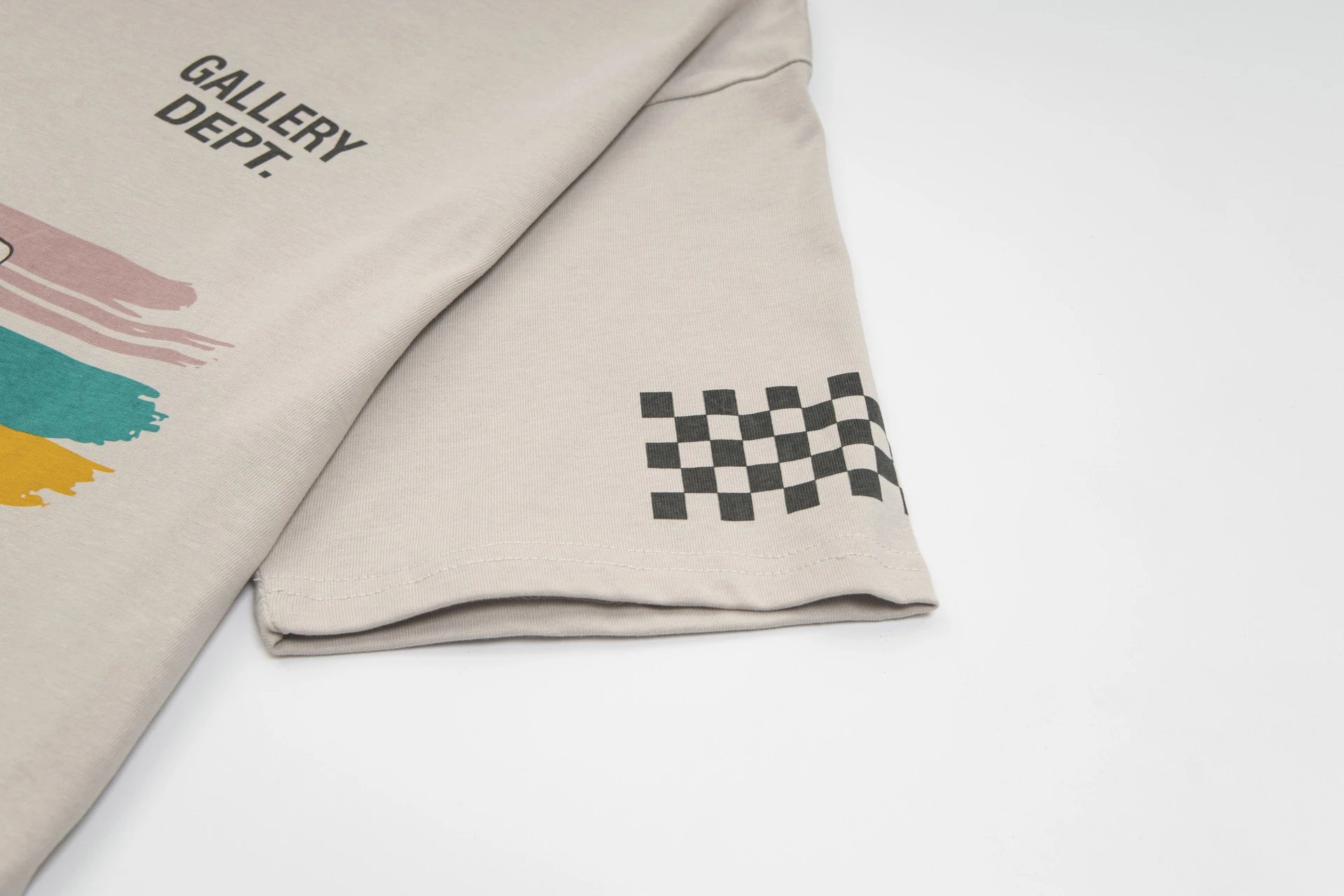 Gallery Dept Beige Racing T-shirt - Gallery Image 11 - Detailed View