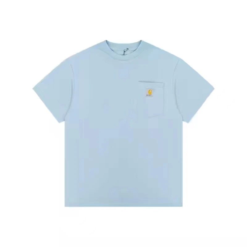 Casual Cotton Men's Pocket Tee Basic Top Umber - Gallery Image 10 - Detailed View