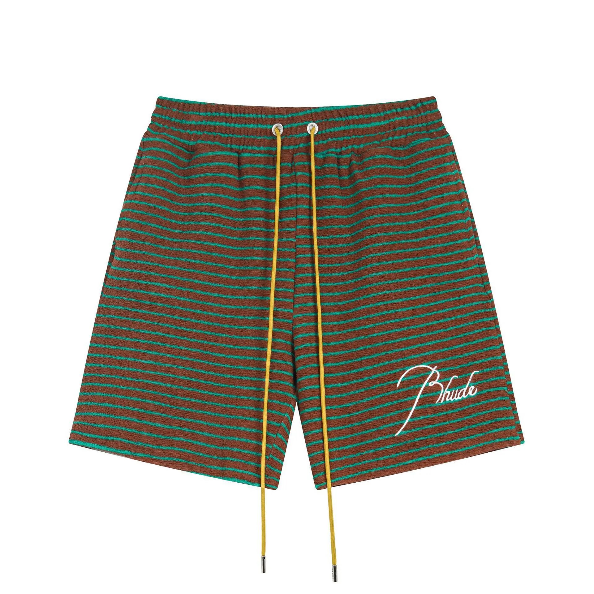 Rhude Striped Casual Shorts Multicolor - Gallery Image 2 - Detailed View