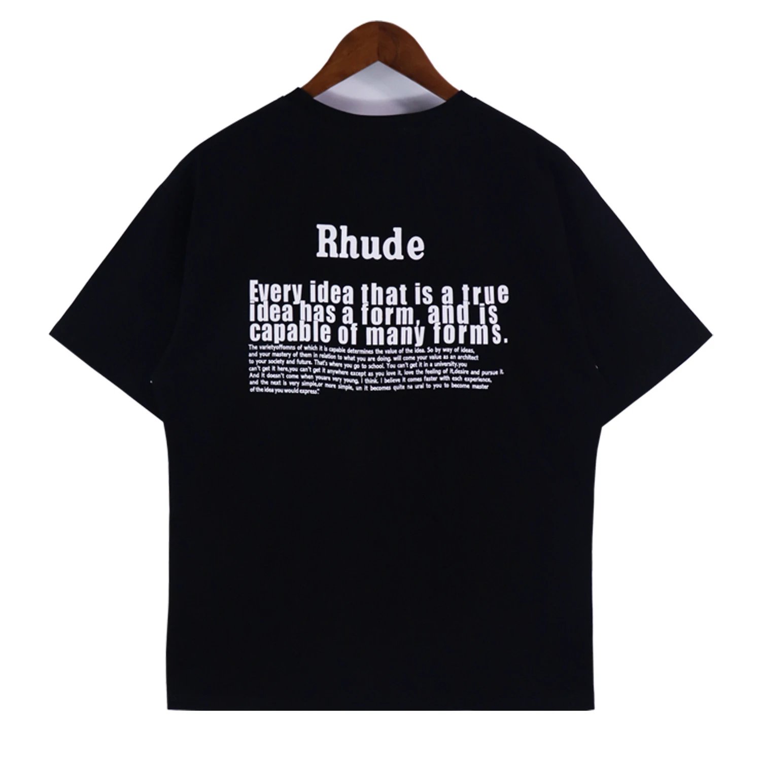 Rhude Slogan Print T-Shirt Multicolor - Gallery Image 4 - Detailed View