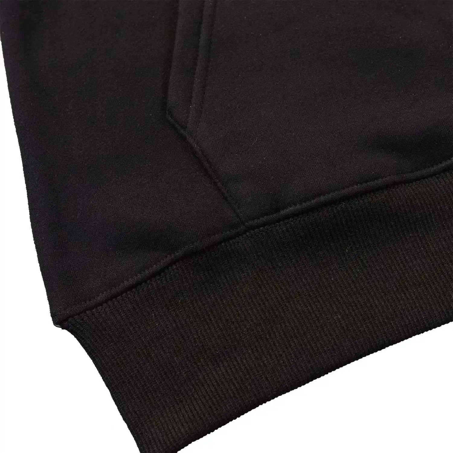 Bear Embroidery Fleece Hoodie Unisex Sweatshirt Midnight - Gallery Image 12 - Detailed View