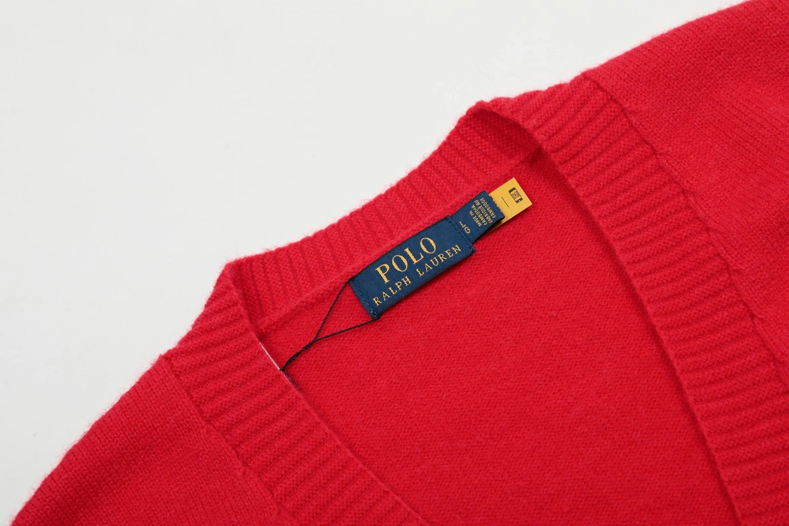 Retro Knit Cardigan Mid-length Shawl Scarlet - Gallery Image 12 - Detailed View