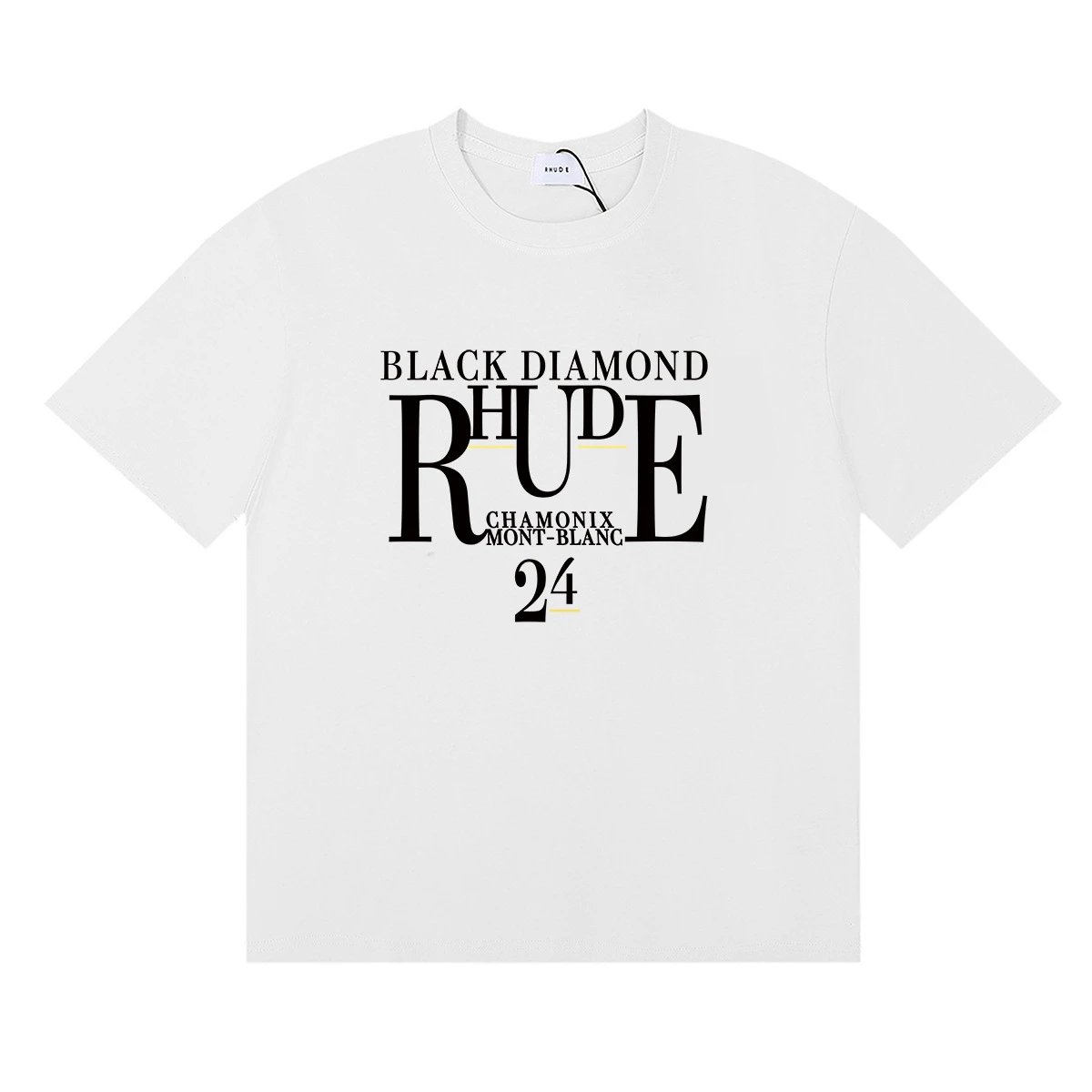Rhude Skull Graphic Tee White - Gallery Image 8 - Detailed View