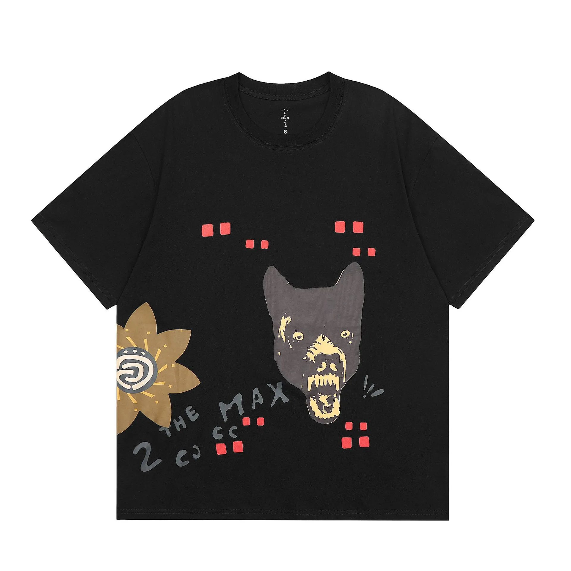 Street Graffiti Art Cotton T-Shirt Noir - Related Product - Cnfans