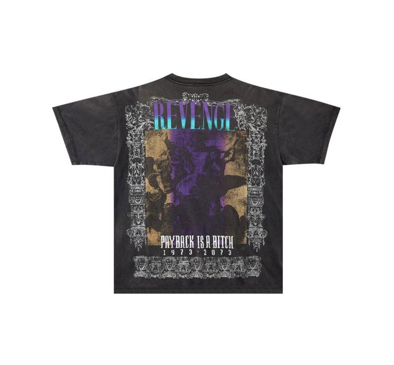 Saint Abstract Print T-Shirt Multi - Gallery Image 2 - Detailed View