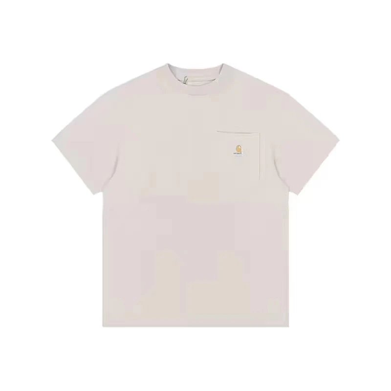 Casual Cotton Men's Pocket Tee Basic Top Umber - Gallery Image 6 - Detailed View