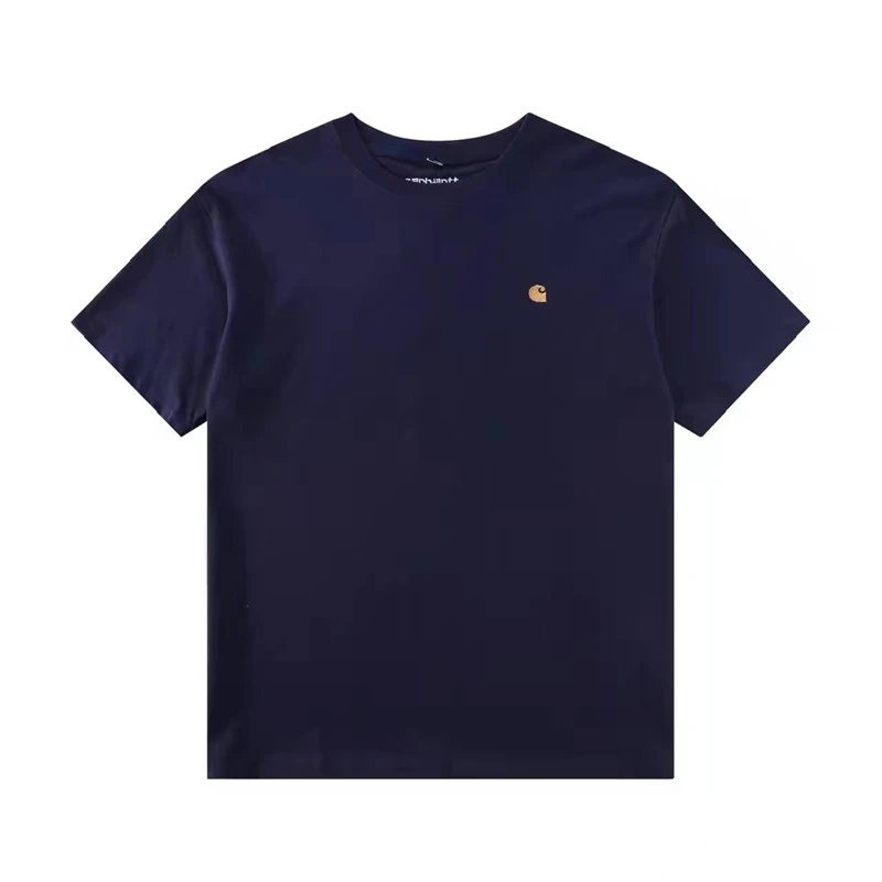 Casual Cotton Short Sleeve Tee Unisex Midnight Navy - Related Product - Cnfans