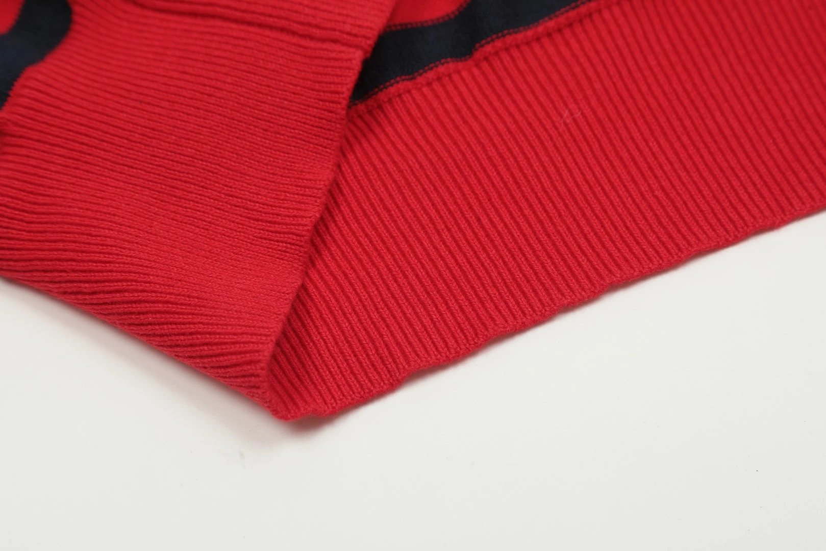 Striped Knit Cardigan Long Sleeve Top, Navy - Gallery Image 10 - Detailed View