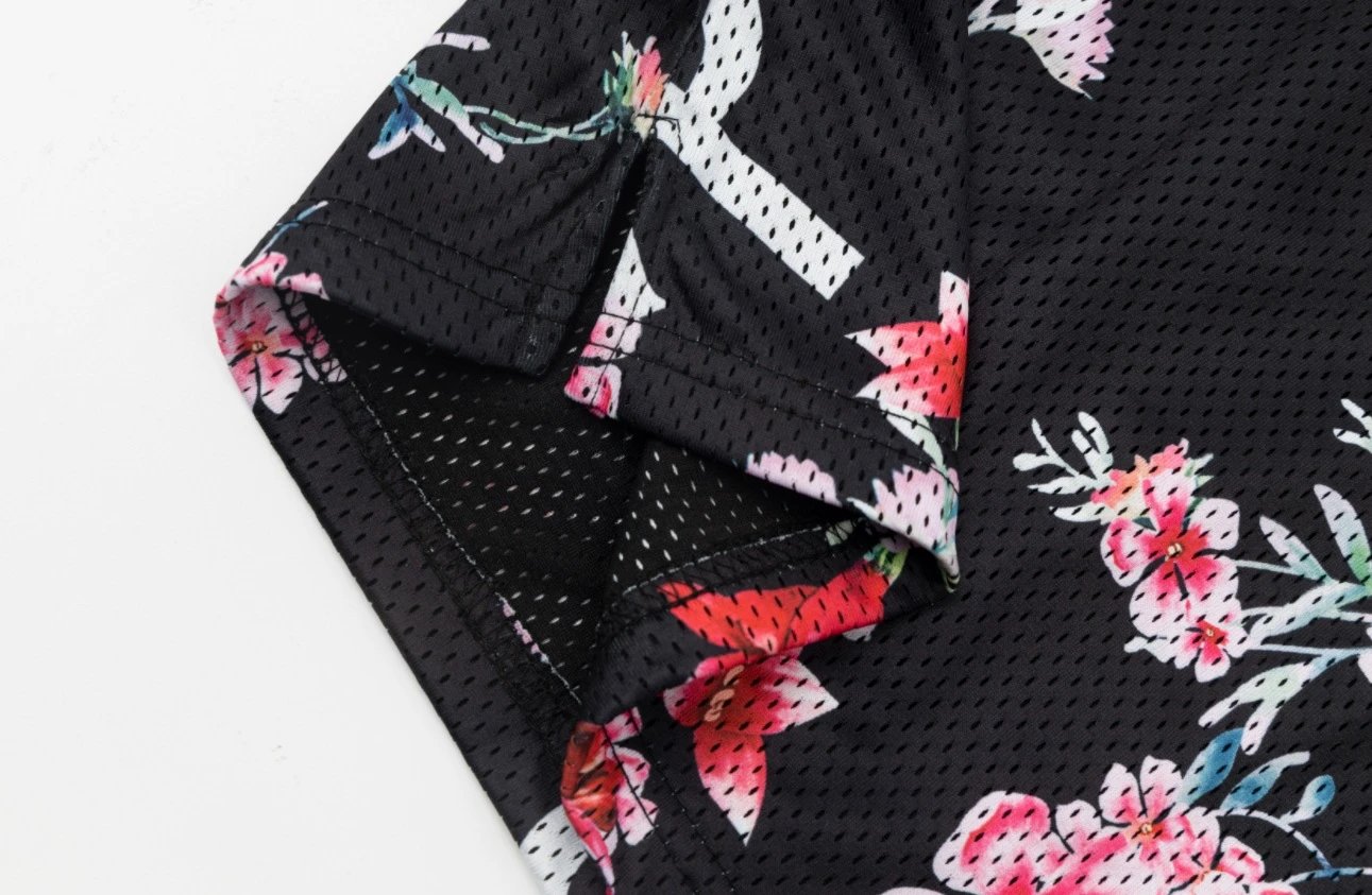 Represent Floral Mesh Shorts Multi - Gallery Image 12 - Detailed View