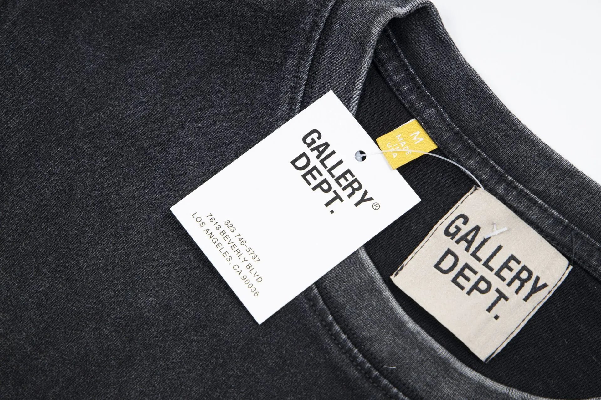 Gallery Dept Washed Sleeveless Tee Black - Gallery Image 7 - Detailed View