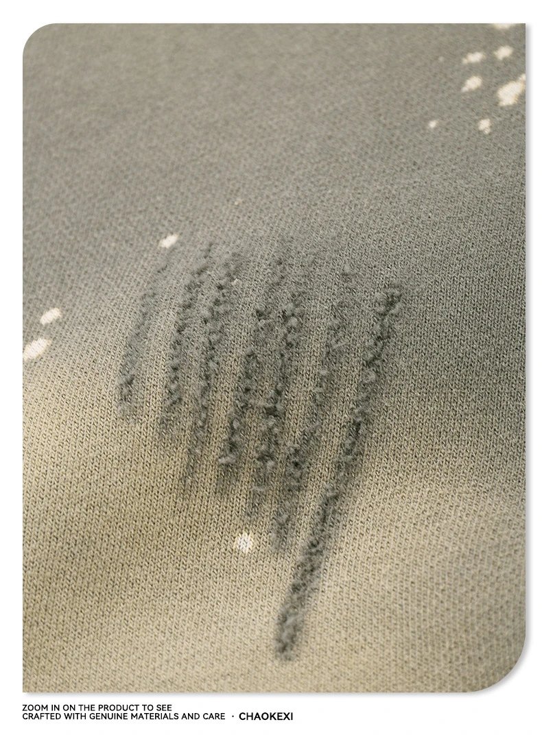 CHAOKEXI Washed Fleece Hoodie Multicolor - Gallery Image 11 - Detailed View