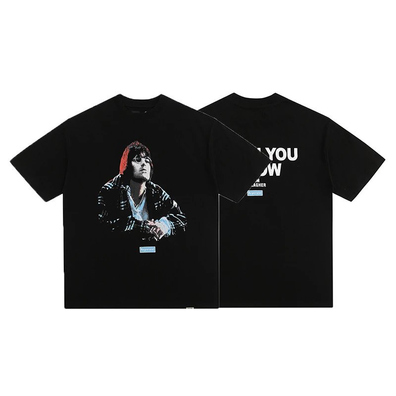 REPRESENT Vintage Graphic Tee Black - High Quality Product Image - Cnfans