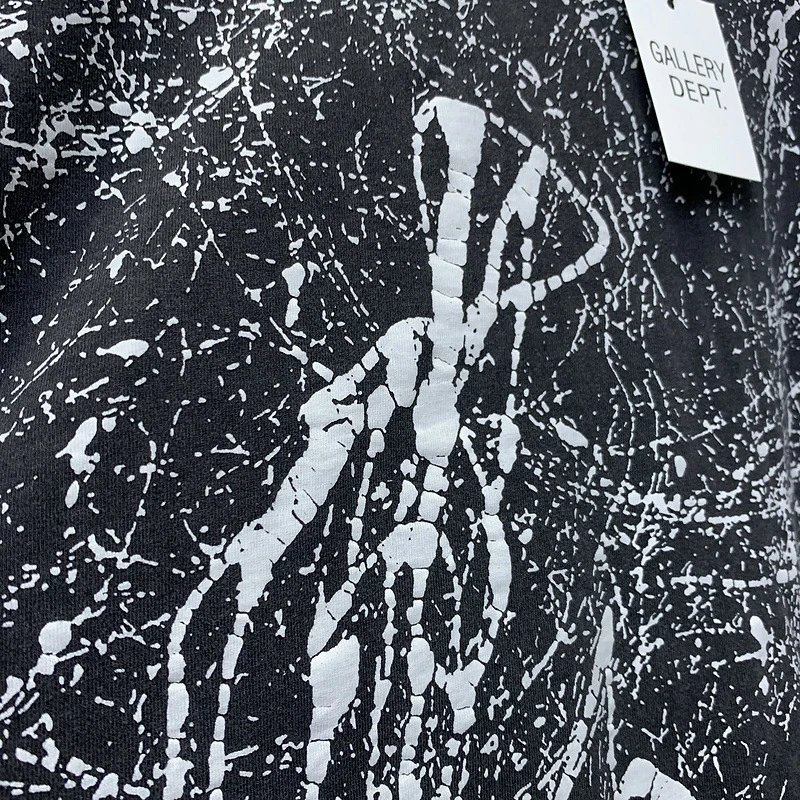 Gallery Dept Black Splatter Tee - Gallery Image 9 - Detailed View