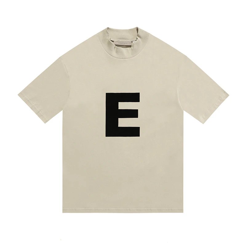 High-Street Flocked Tee in Jet Black - Gallery Image 4 - Detailed View