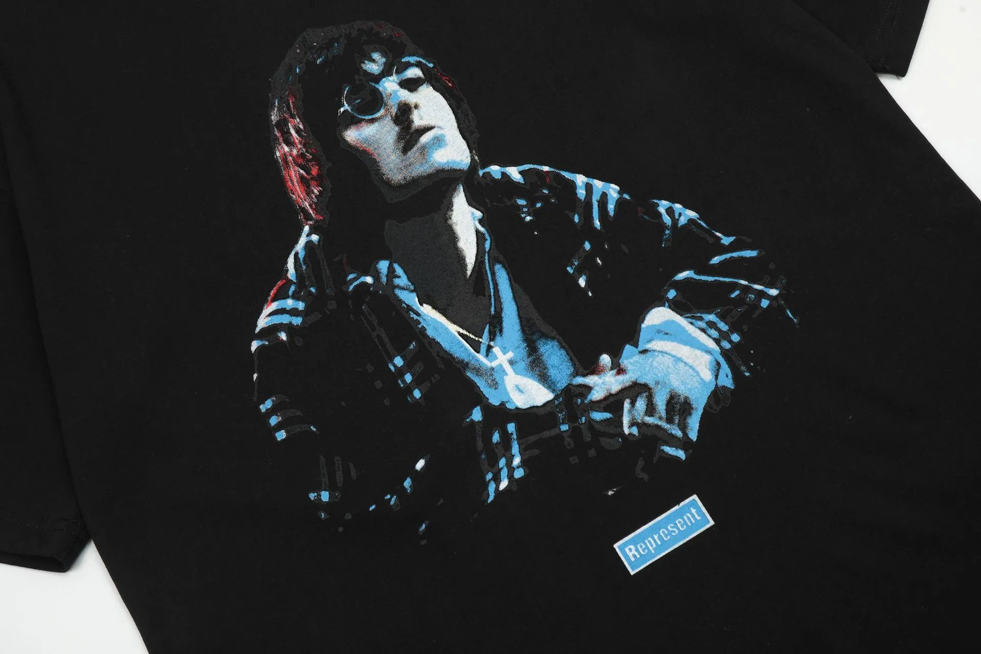 REPRESENT Vintage Graphic Tee Black - Gallery Image 13 - Detailed View