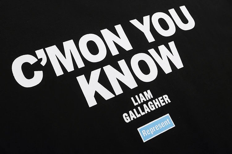 REPRESENT Vintage Graphic Tee Black - Gallery Image 6 - Detailed View