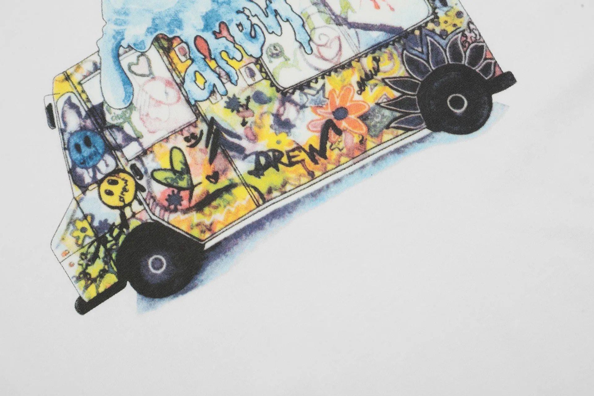 Street Art Ice Cream Truck Tee Snow White - Gallery Image 6 - Detailed View