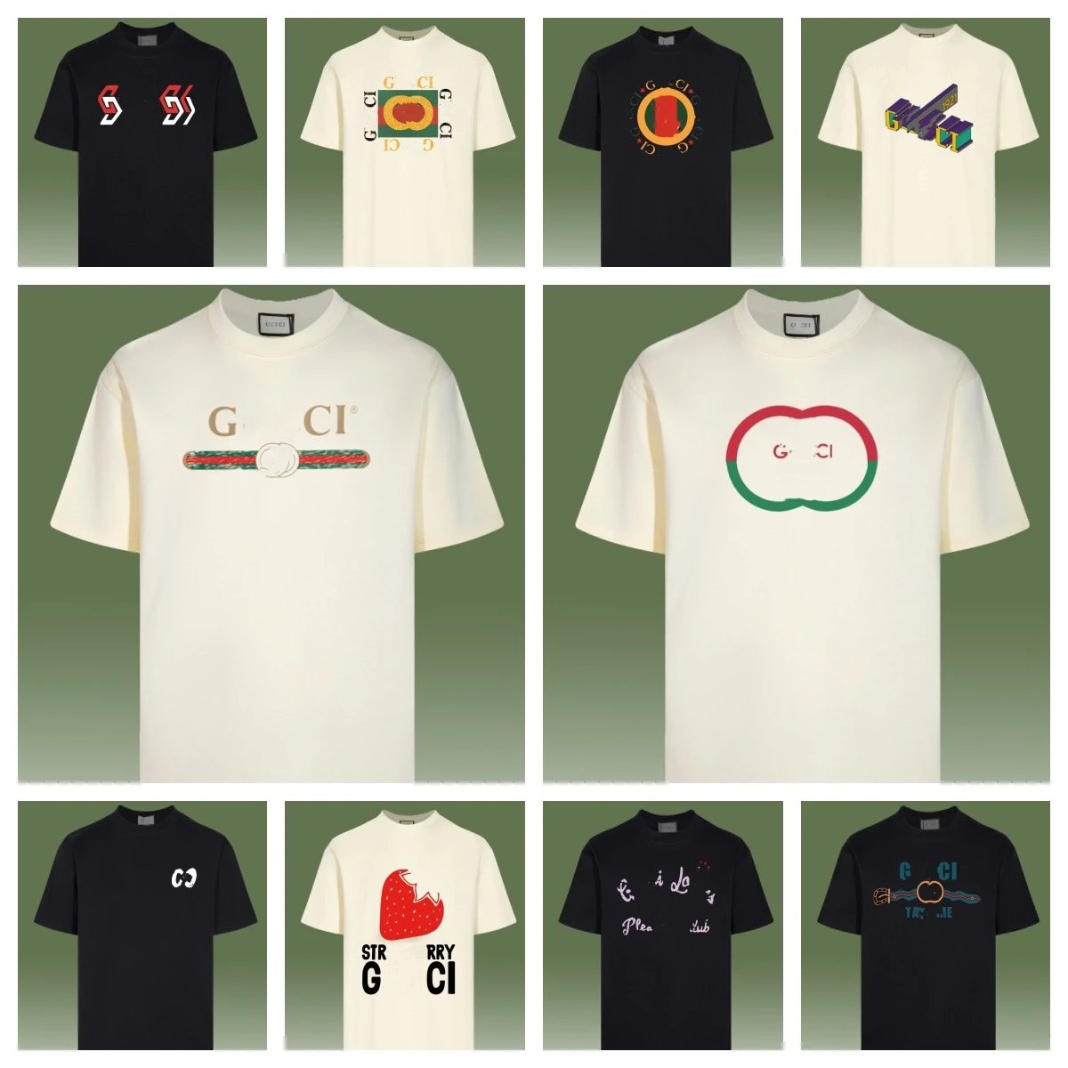 Classic Letter Print Cotton Unisex Tee Ecru - Gallery Image 1 - Detailed View