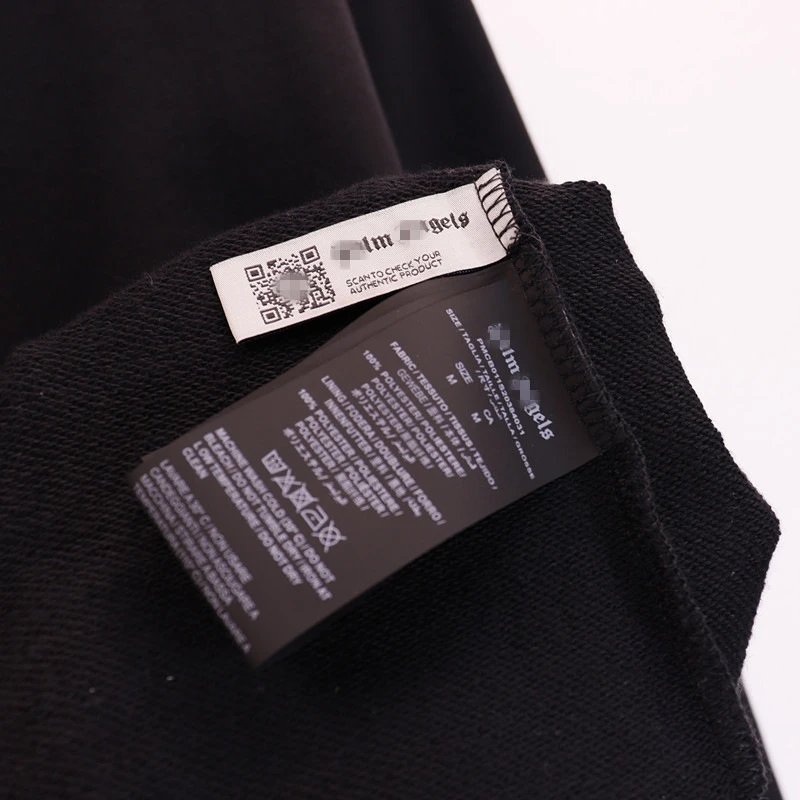 Palm Angels Racing Hoodie Black - Gallery Image 5 - Detailed View