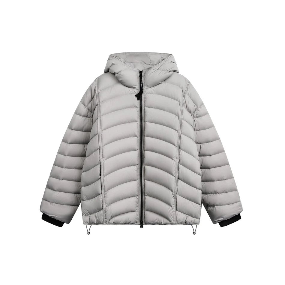 Unisex Winter Hooded Outdoor Puffer Jacket, Ash Grey - Answer Me - Cnfans - $113.68
