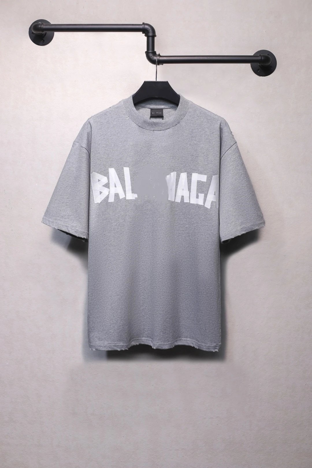 Unisex Oversized Distressed Graphic Tee, Ash Grey - High Quality Product Image - Cnfans