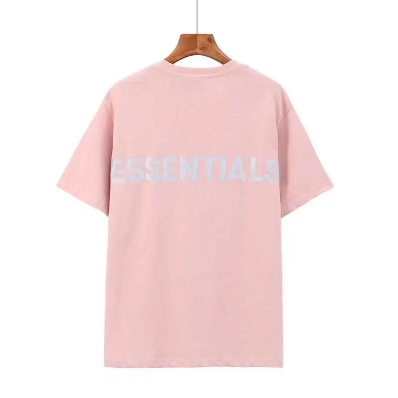 Streetwear Oversized Cotton Tee Reflective Blush Pink - Essentials - Cnfans - $20.65