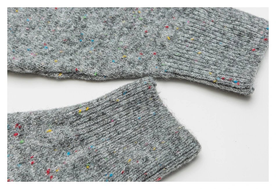 Men's Casual Henley Flecked Knit Sweater Fall Winter Ecru - Gallery Image 9 - Detailed View