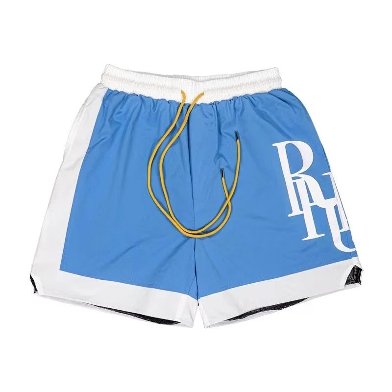 Rhude Colorblock Beach Shorts Multi - Gallery Image 4 - Detailed View