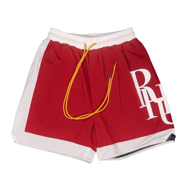 Rhude Colorblock Beach Shorts Multi - Gallery Image 8 - Detailed View