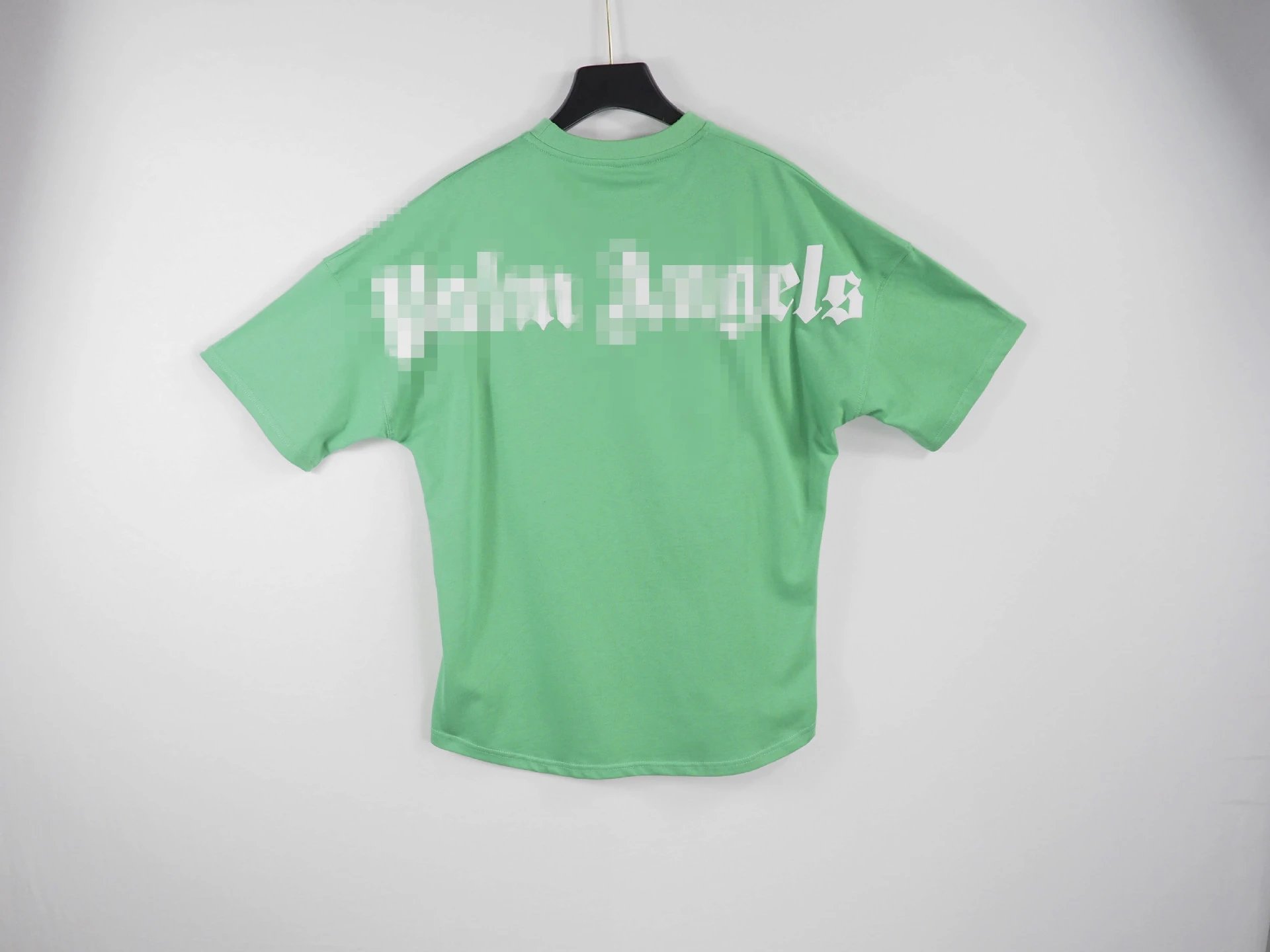Streetwear Loose Cotton Graphic Tee Pastel Green - Palm Angels - Cnfans - $21.61
