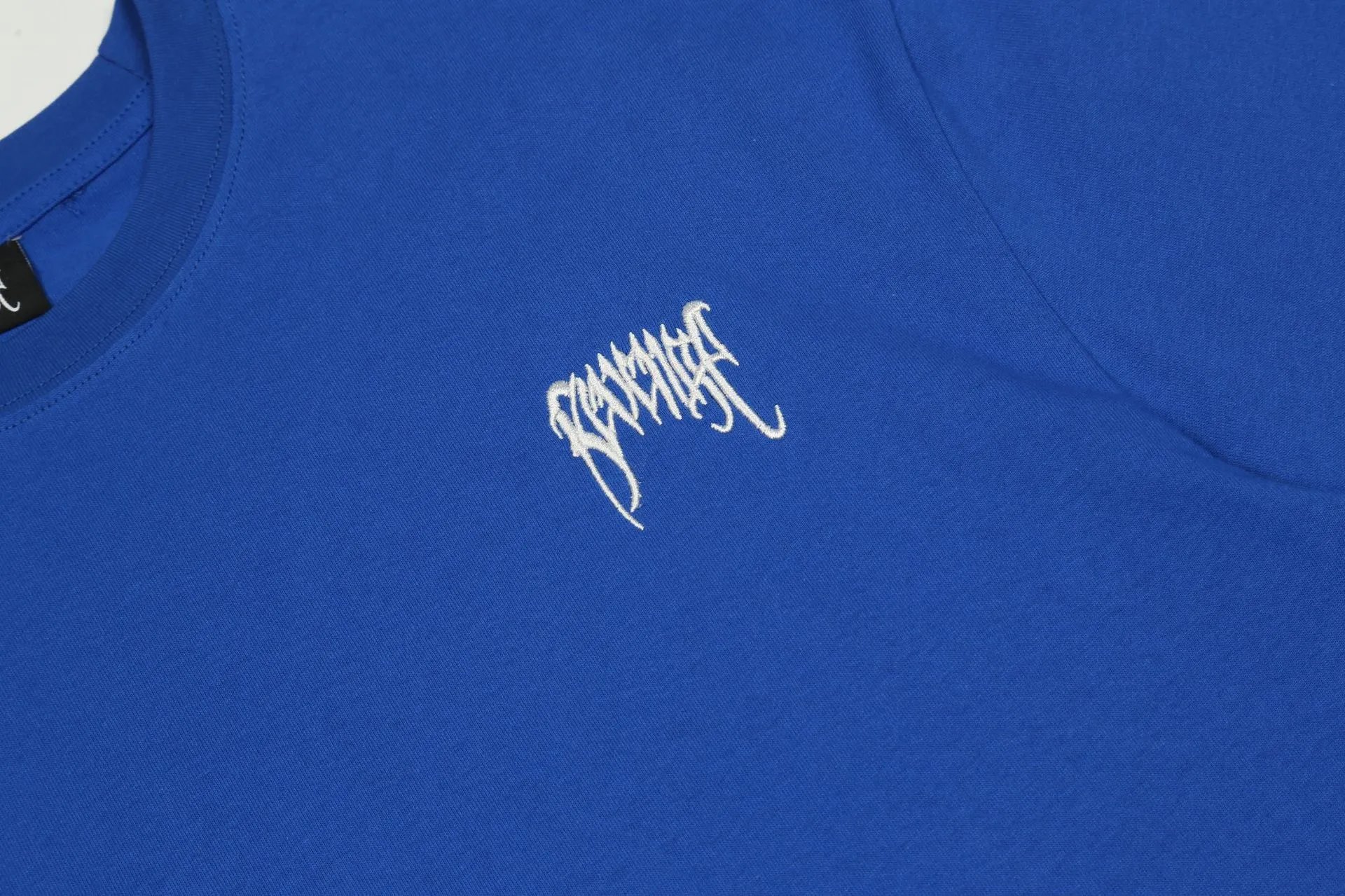 Unisex Loose Tee Azure - Gallery Image 6 - Detailed View