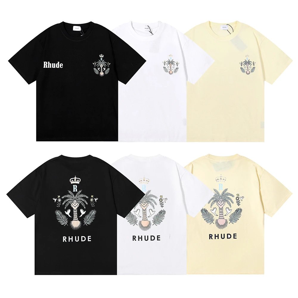 Rhude Island Palm Graphic Tee Multicolor - High Quality Product Image - Cnfans
